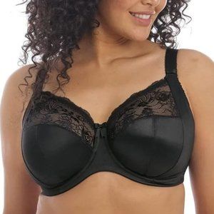 Elomi - Morgan - Full Cup Lace Floral Bra Black 38H